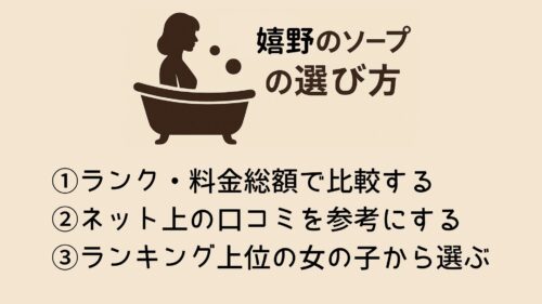 嬉野ソープの選び方
