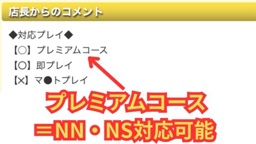 プレミアムコース=NN・NS対応