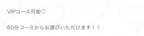 VIPコース説明画面
