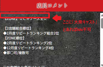 ZONE　NN確認方法