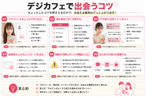 デジカフェで出会うコツ