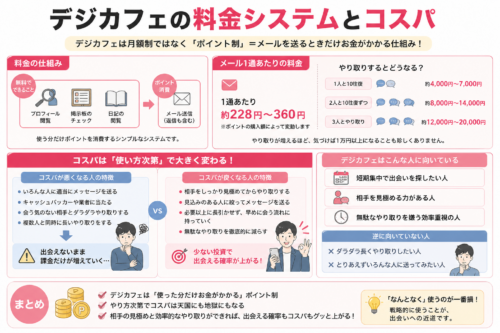 デジカフェの料金システムとコスパ